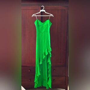 AMANDA UPRICHARD of NEW YORK Green Strapless Dress